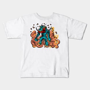 Dragonwolf Demon Monster Kids T-Shirt